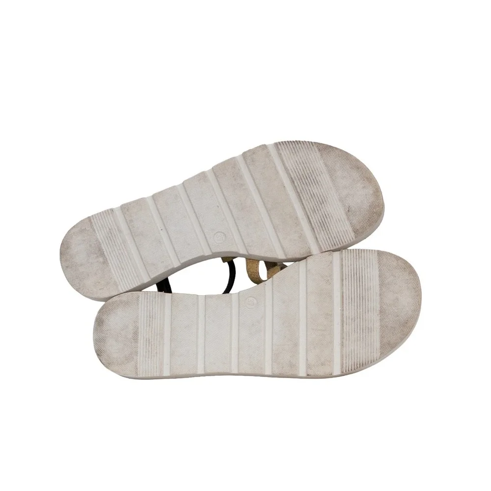 DOLCE & GABBANA BAMBINO SHOES TOUCAN SANDALS T-STRAP sz‎ EU 37 UK 4 23.5cm